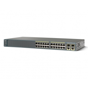 Catalyst 2960 Plus 24 10/100 + 2 T/SFP LAN Lite (WS-C2960-24TC-S)