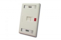 AMP US Style Low Profile Faceplate 1-Port