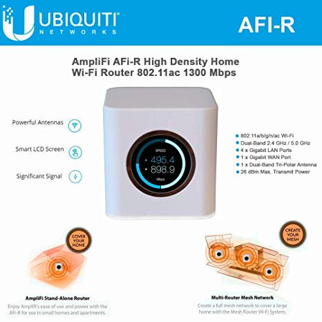 UBIQUITI AmpliFI (AFI-R) HD Mesh Router